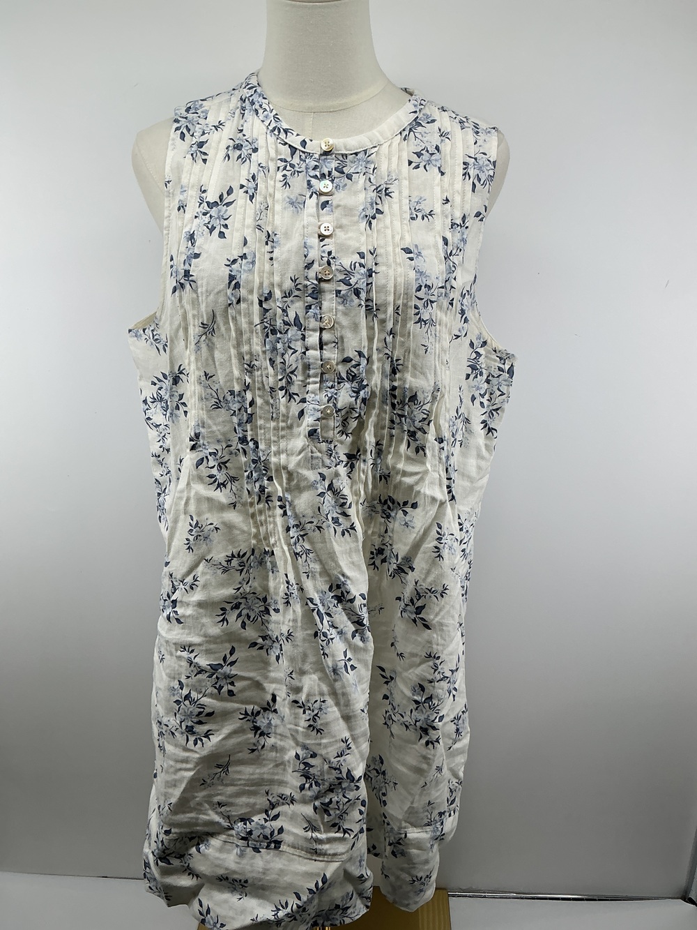 100% European Linen Sleeveless Swing Dress